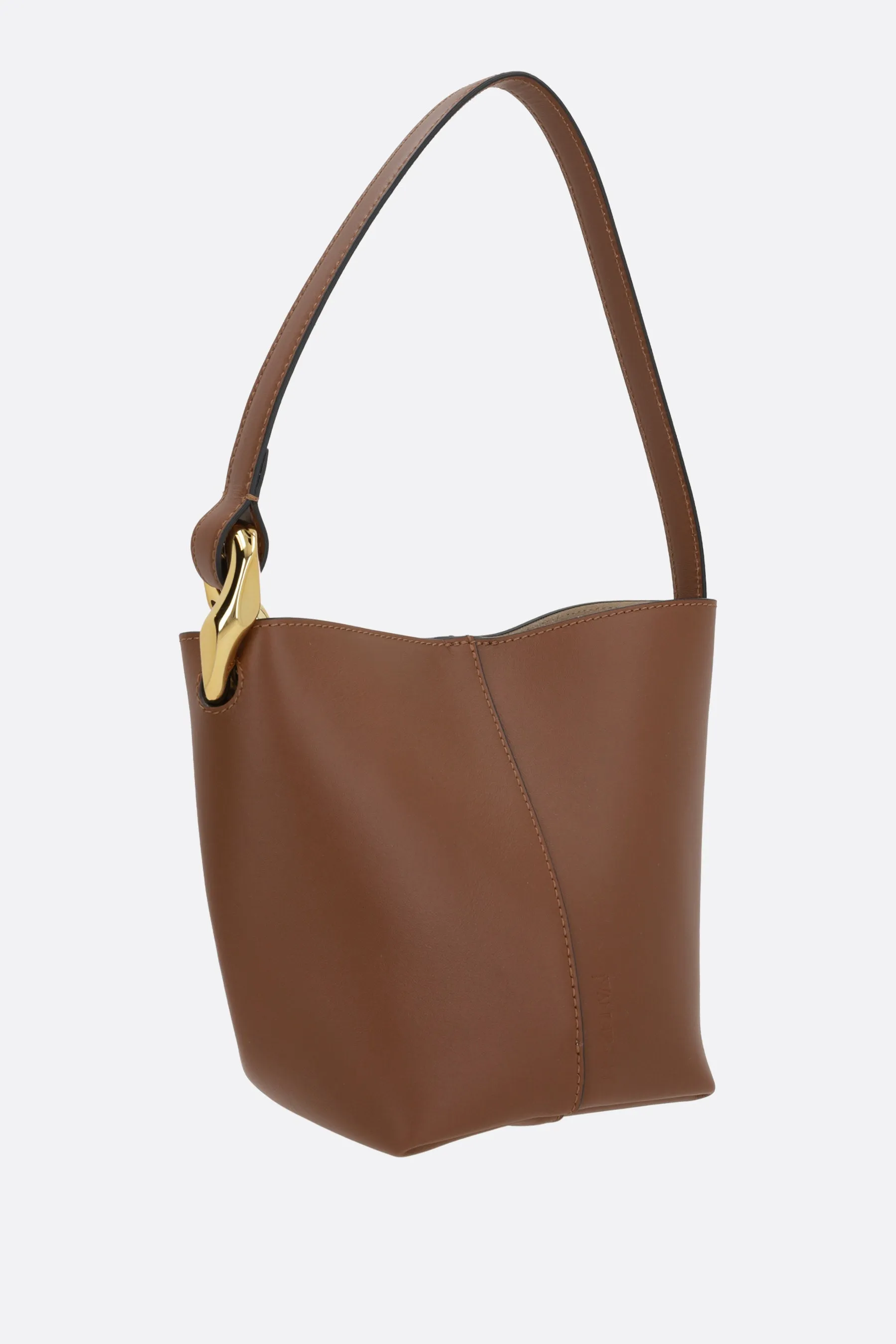 Corner Bucket small bag in smooth leather