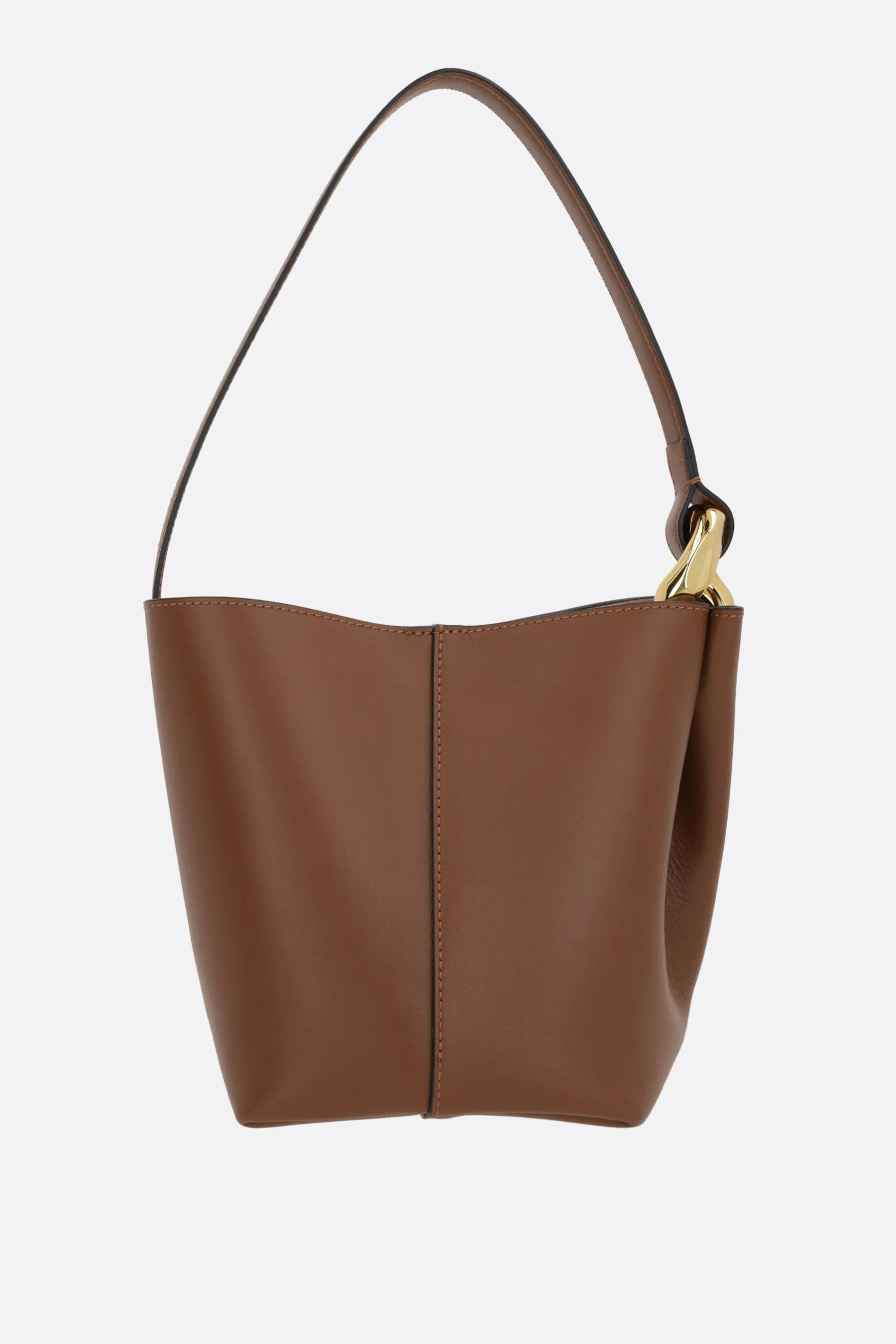 Corner Bucket small bag in smooth leather