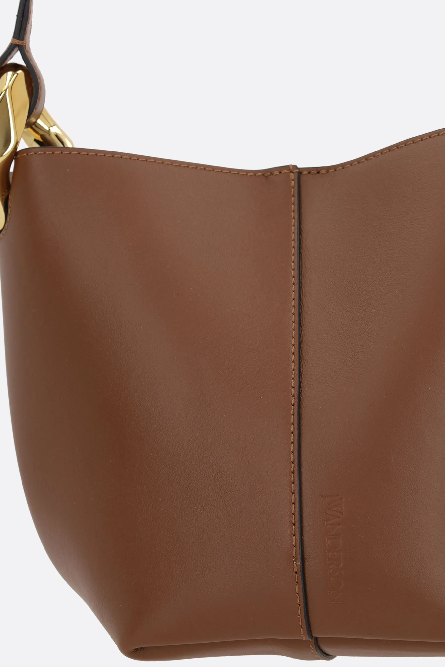 Corner Bucket small bag in smooth leather