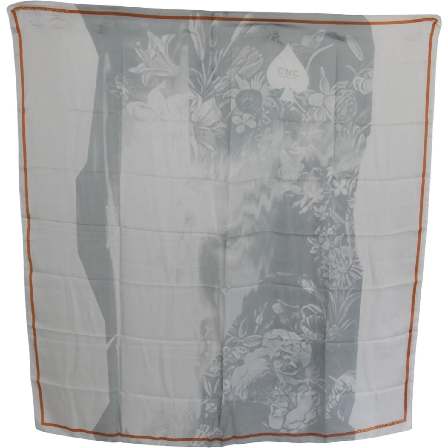 Costume National Elegant Silk Floral Scarf