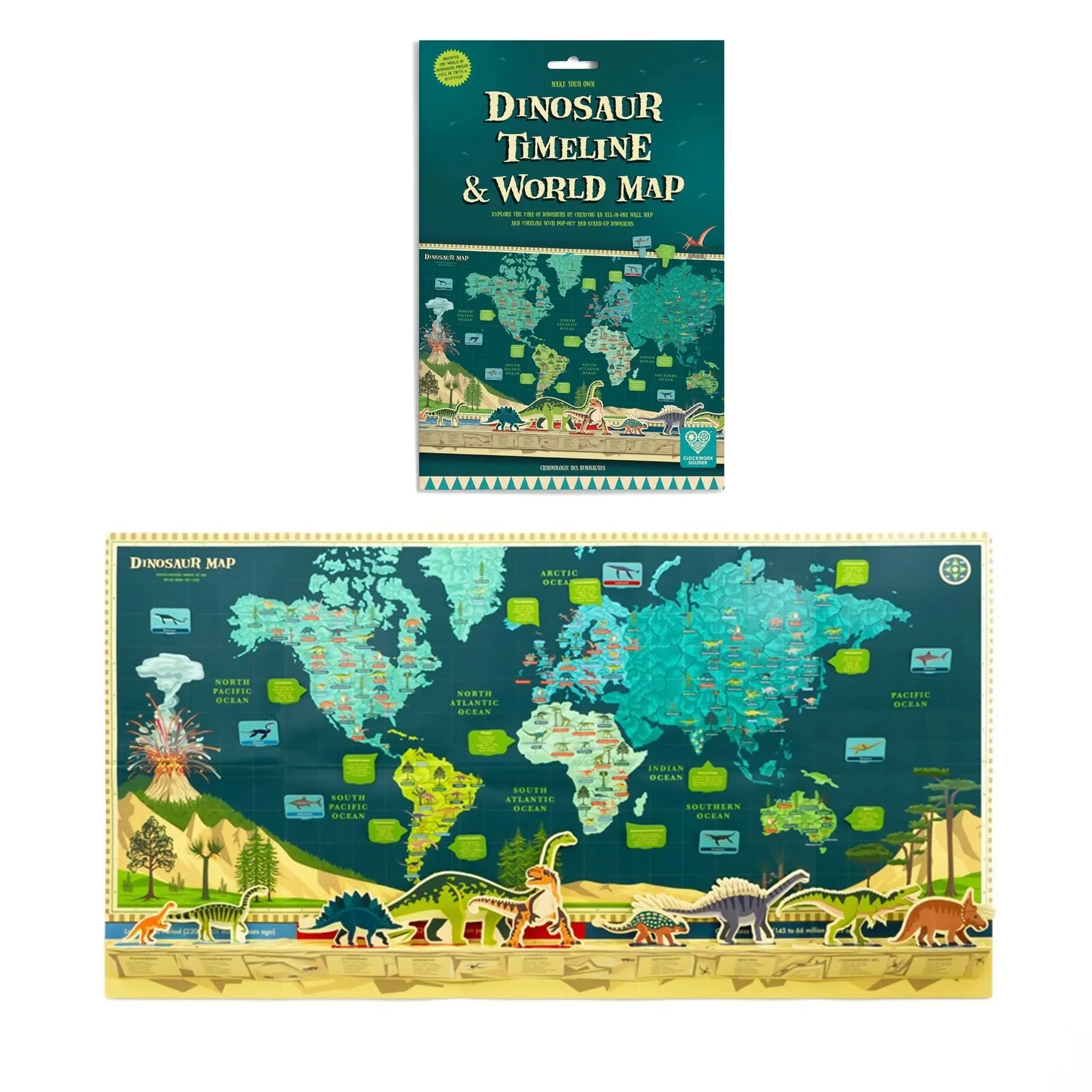 Create Your Own Dinosaur Timeline & World Map