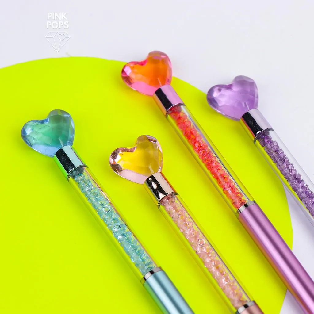 Crystal Love Diamond Heart  Ballpoints