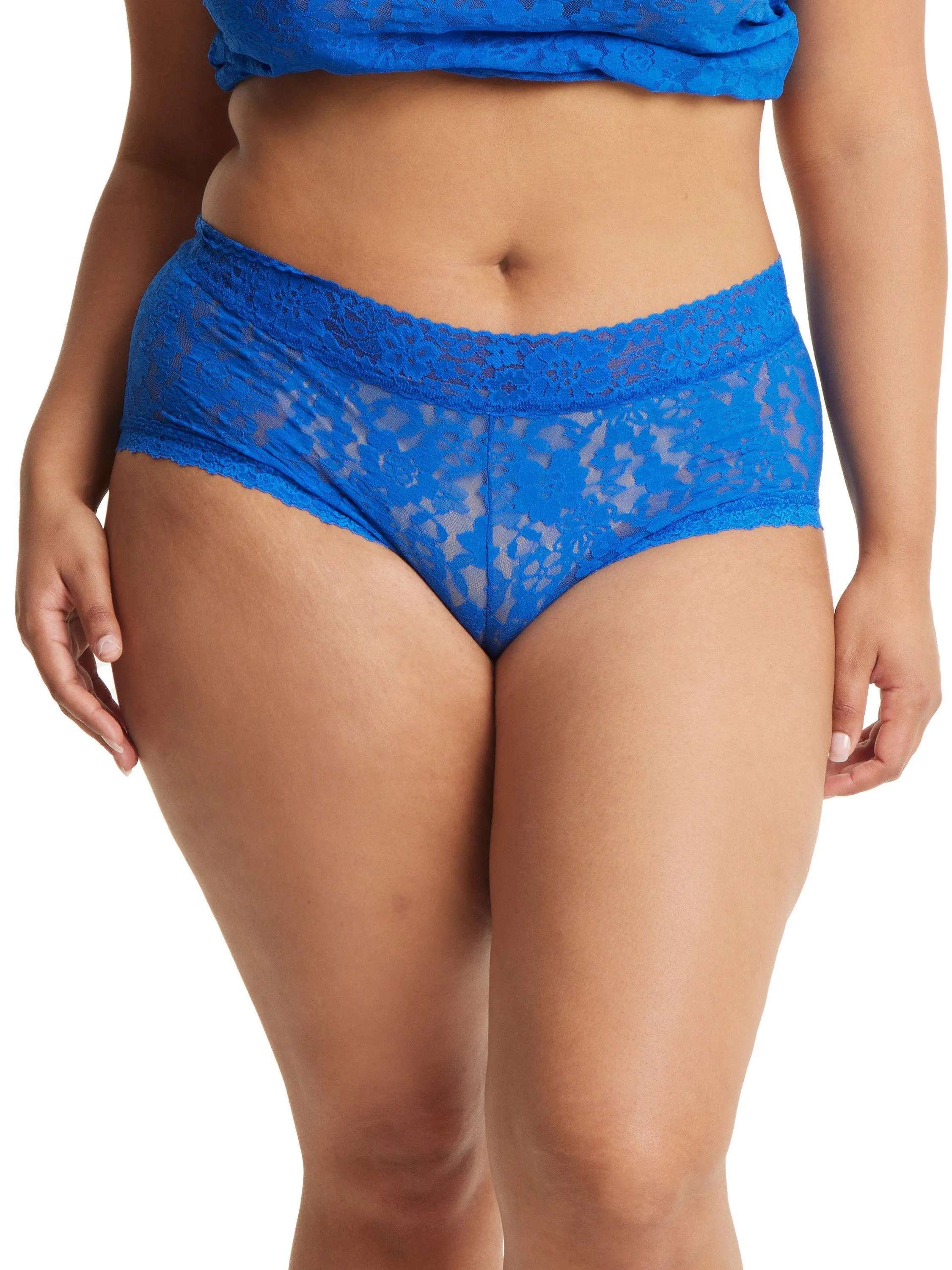 Daily Lace™ Plus Size Boyshort Bold Blue Sale