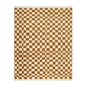 Damian Camel Checkered Rug