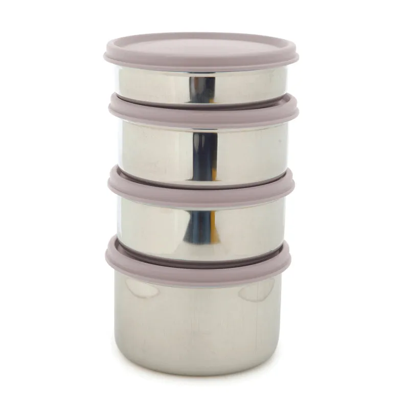 Darian Grey Lunch Box (500 ml/350 ml/200 ml) - Five Piece Set