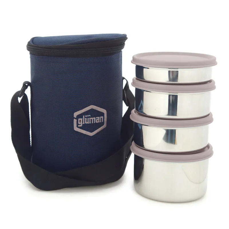 Darian Grey Lunch Box (500 ml/350 ml/200 ml) - Five Piece Set