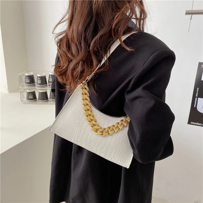 Diamond Metal Chain Shoulder Bags