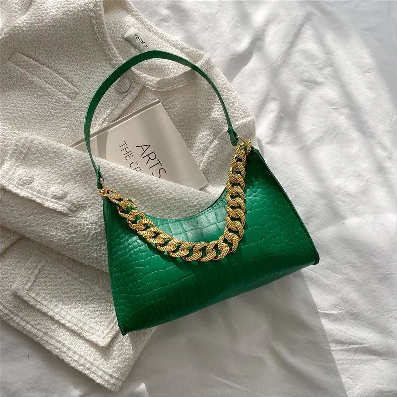 Diamond Metal Chain Shoulder Bags