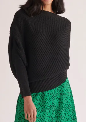 Draped Knitted Jumper