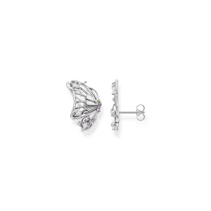 Ear Studs Butterfly Silver