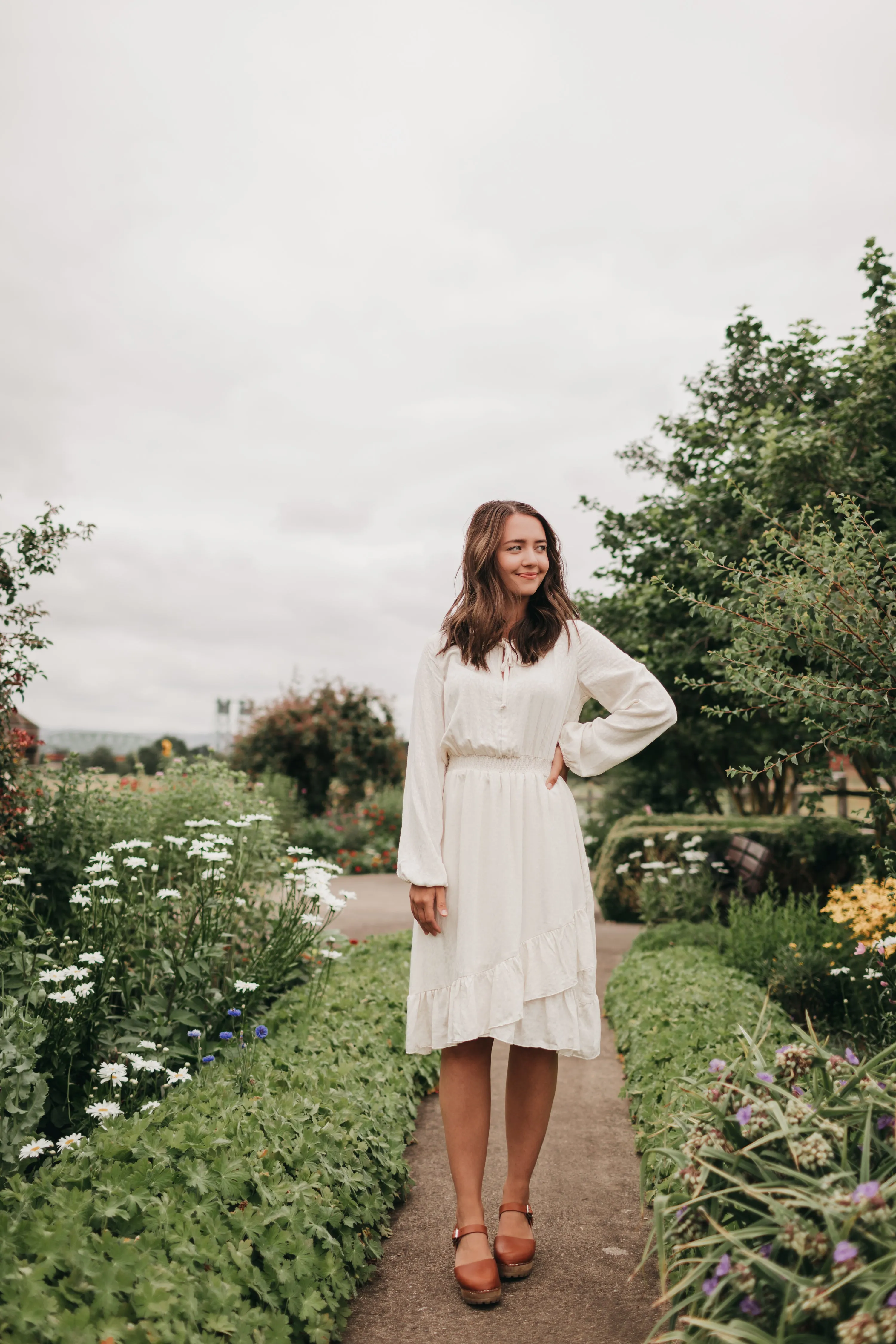 Elizabeth Dress in Off White