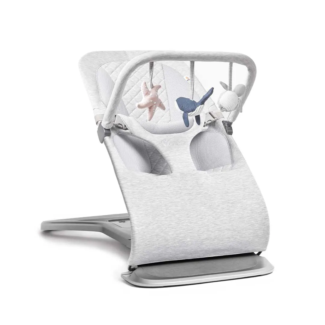 Ergobaby Evolve Baby Bouncer Toy Bar - Ocean Wonders - Grey