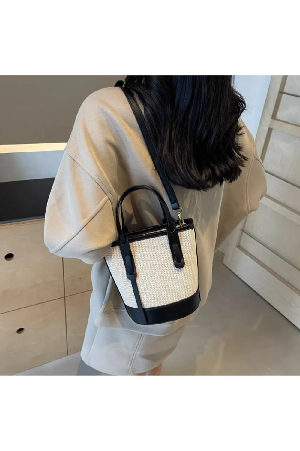 ‘Everly ’ Bucket Crossbody Bag（3 Color）