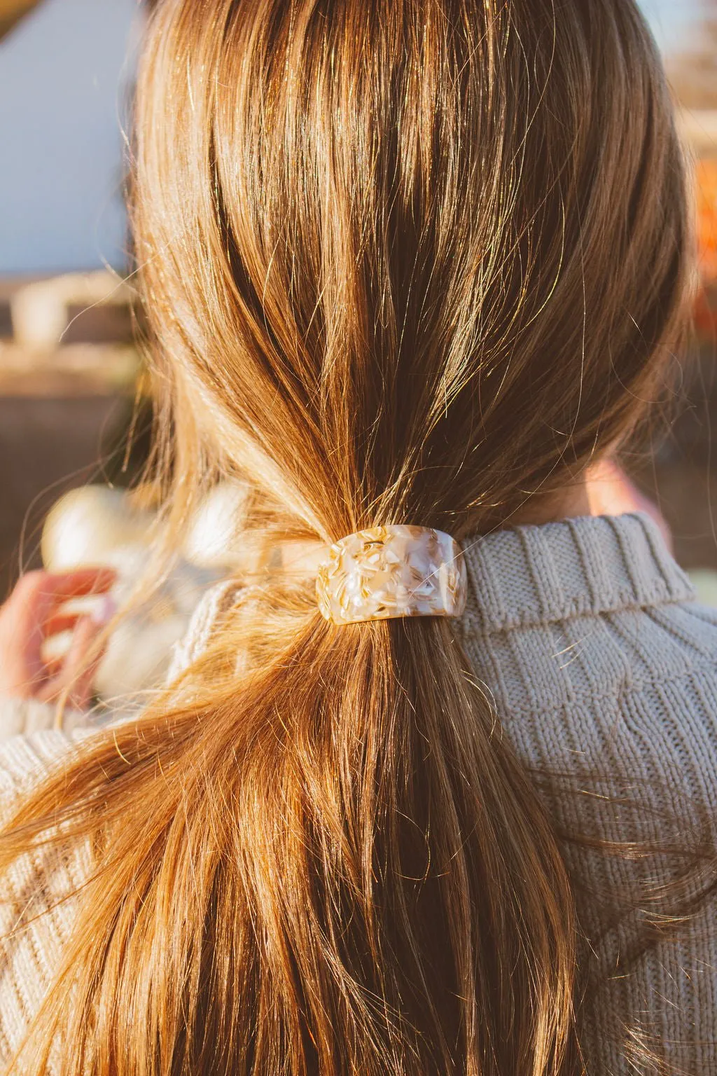 Fall Toffee Ponytail Cuff