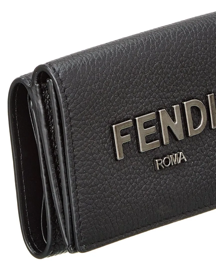 FENDI Trifold Leather Wallet