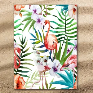 Flamingo Tropics Extra Large Beach Towel