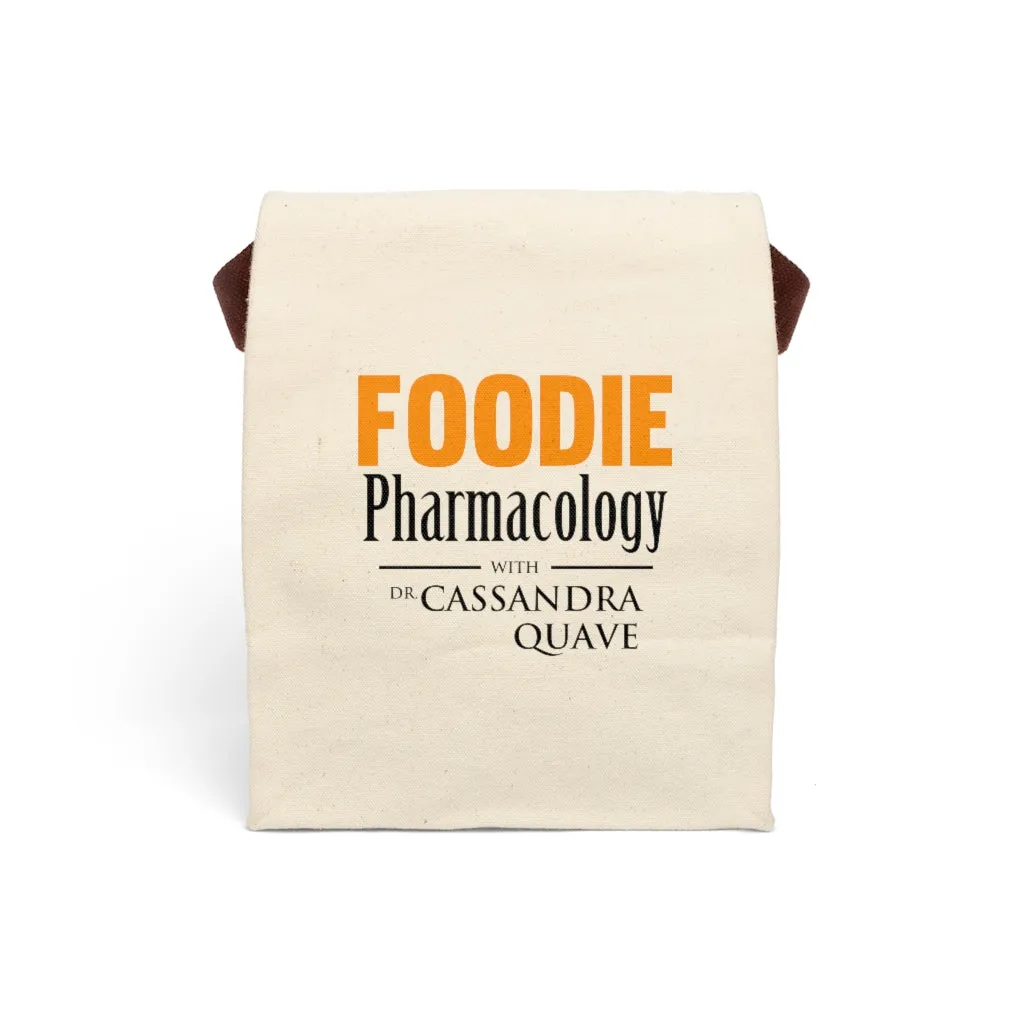 Foodie Pharmacology Canvas Lunch Bag With Strap