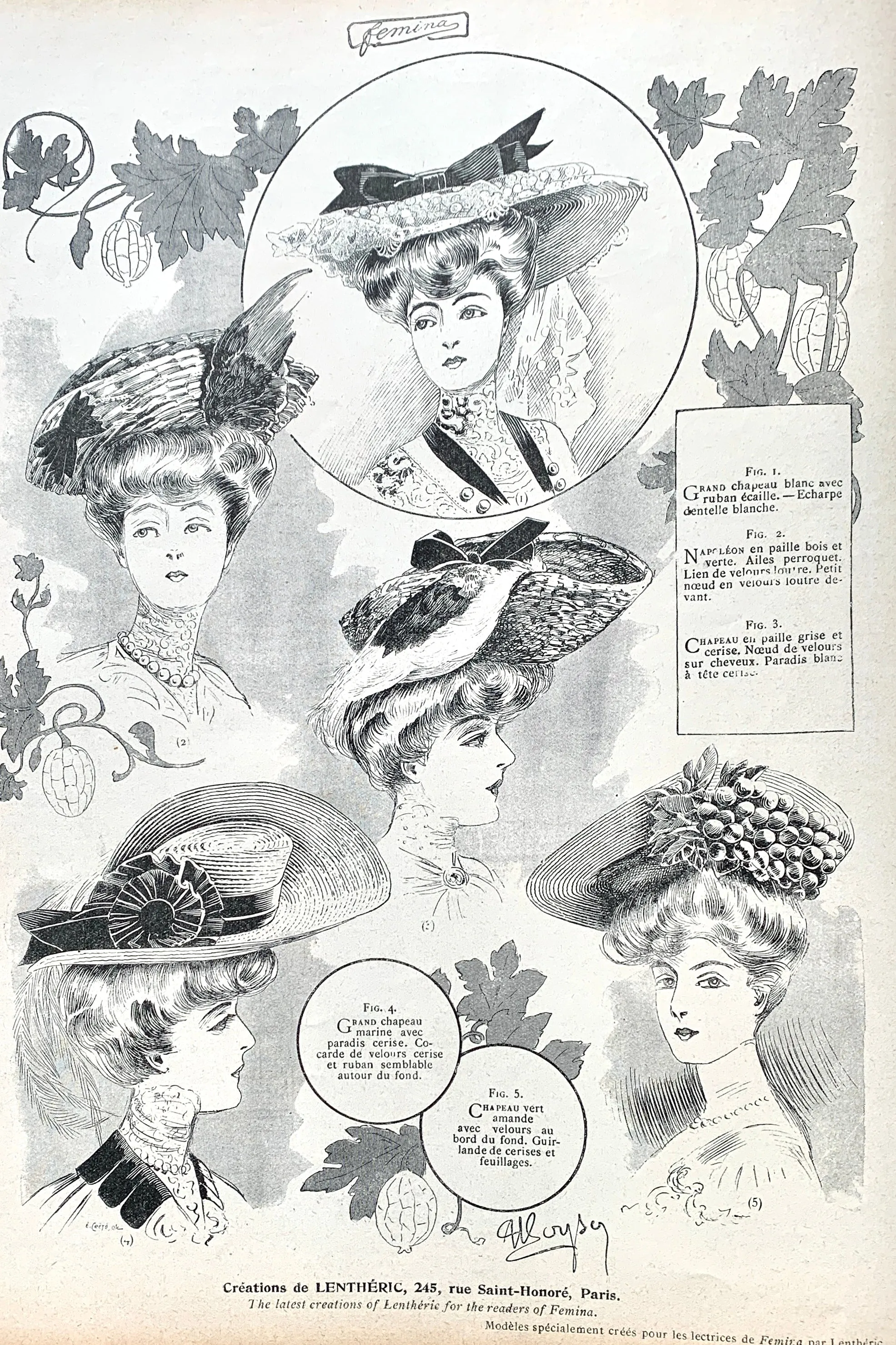 French Women's Lives 117 years ago - Fascinating May 1904 French Magazine FEMINA