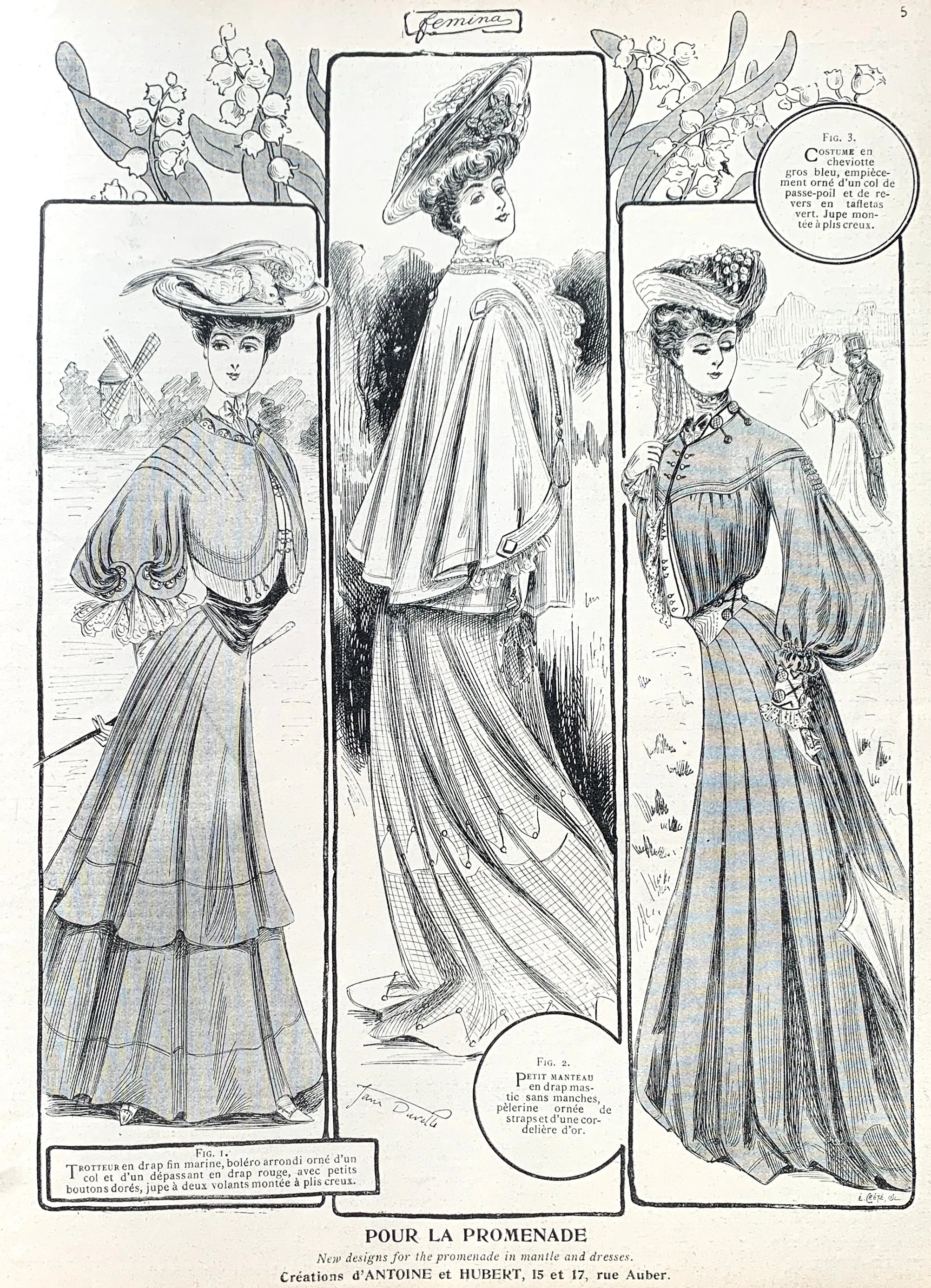 French Women's Lives 117 years ago - Fascinating May 1904 French Magazine FEMINA