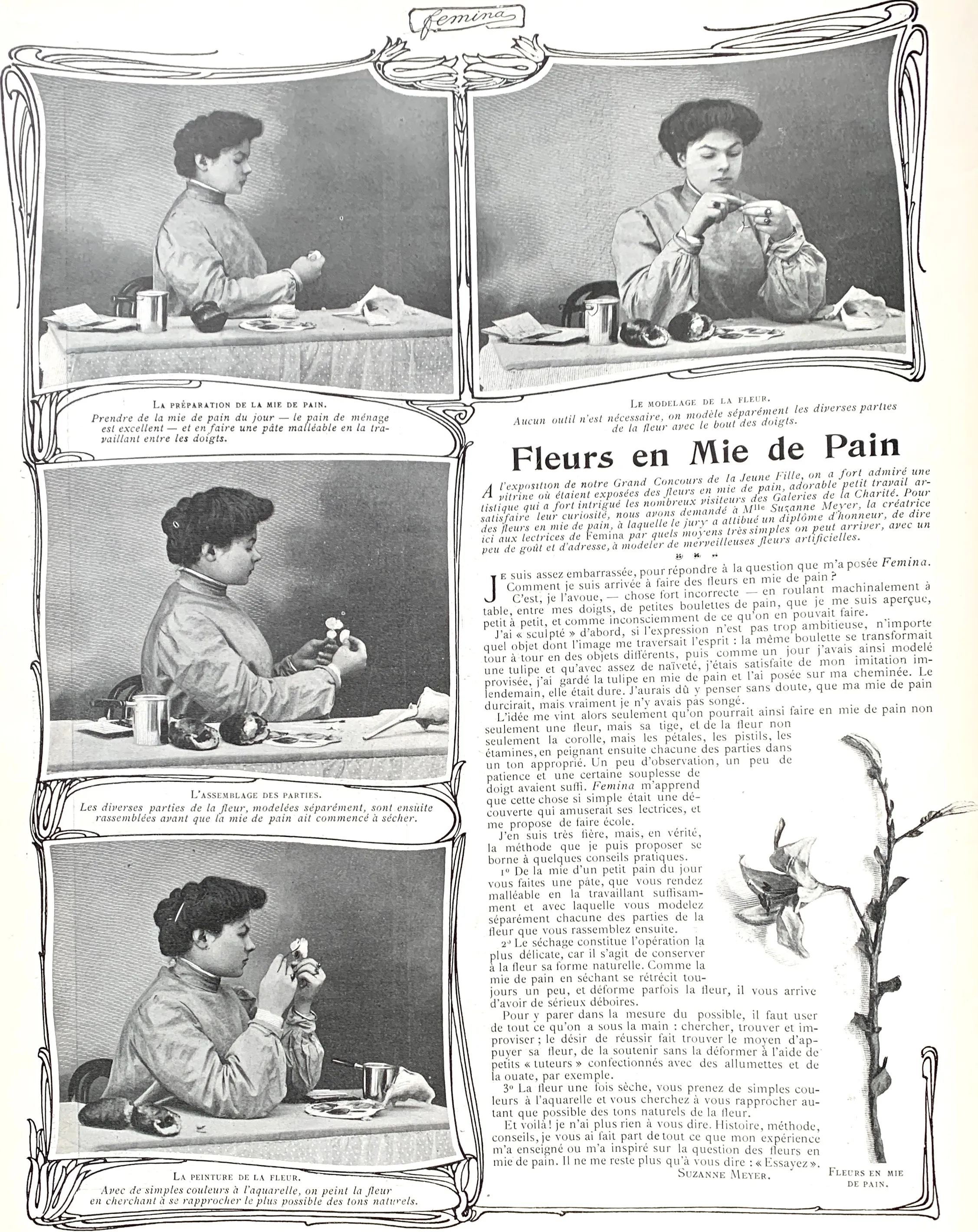 French Women's Lives 117 years ago - Fascinating May 1904 French Magazine FEMINA