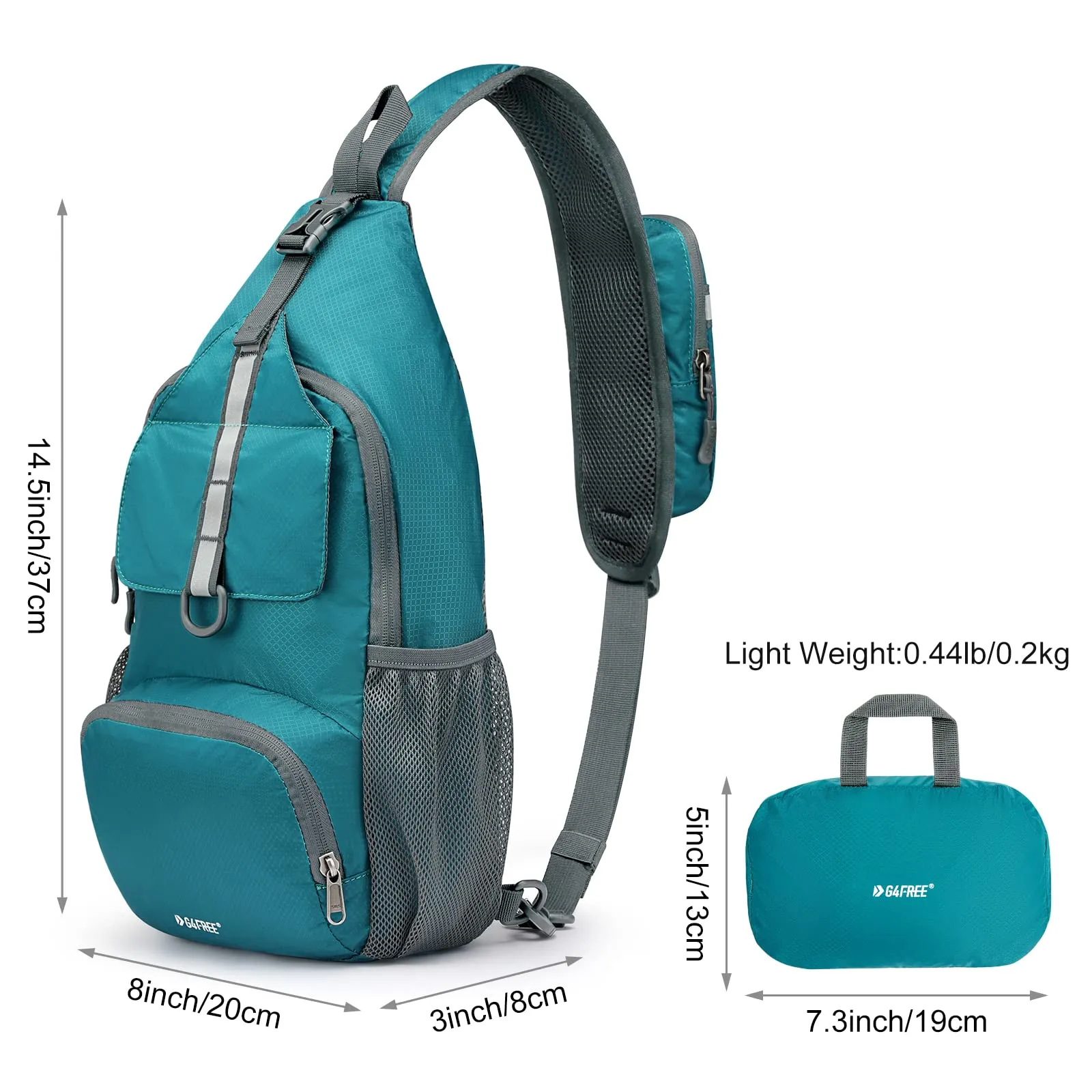 G4Free Packable Crossbody Sling Backpack