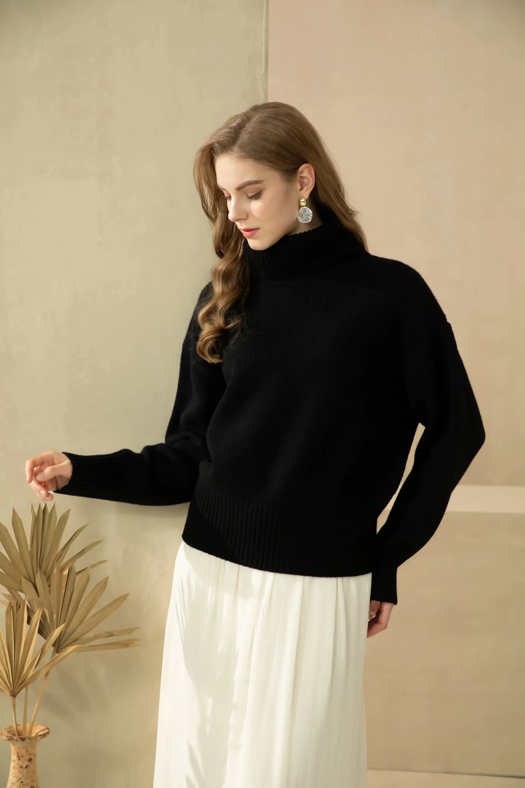 GDS Thistle Wool Knit Jumper | Black