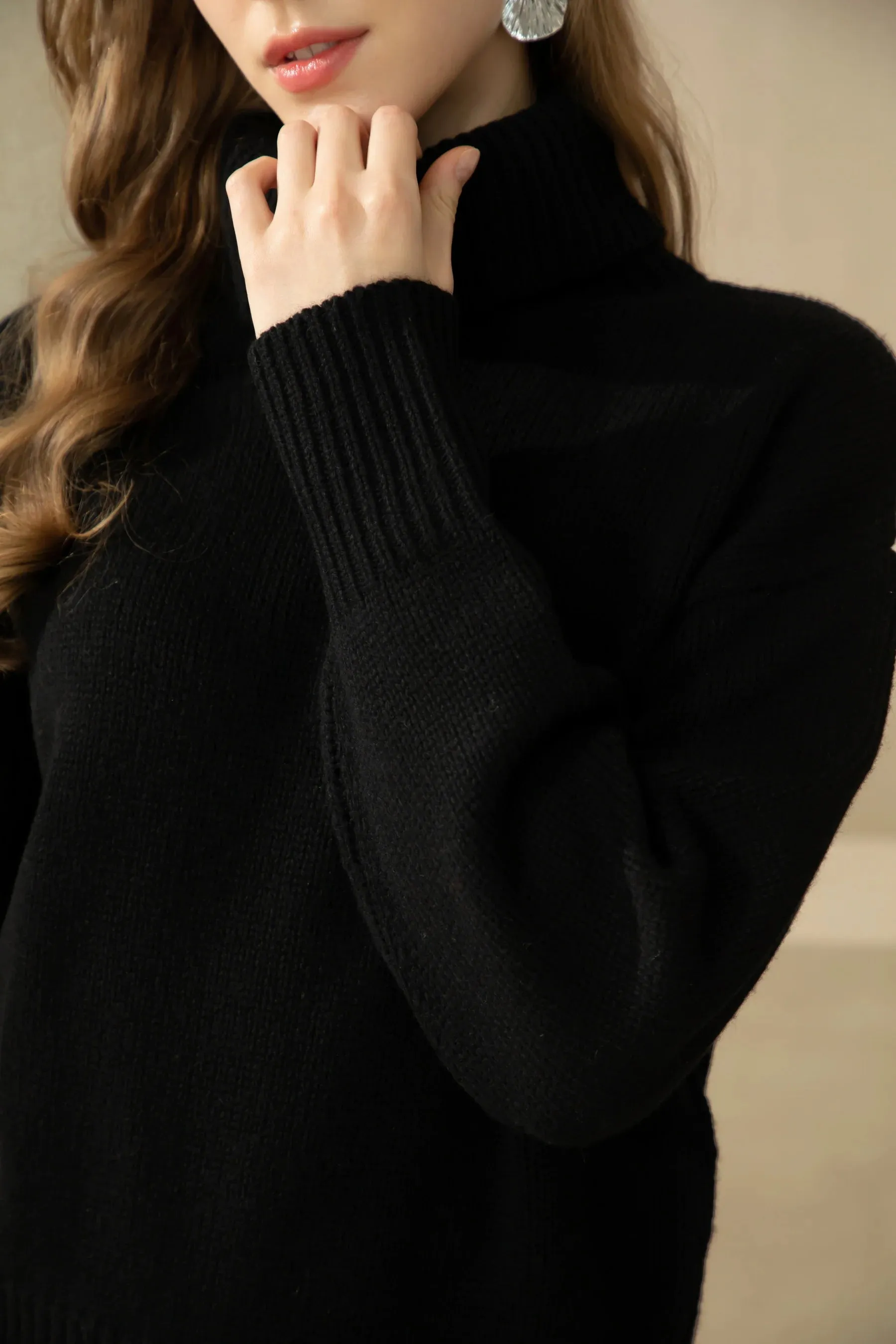 GDS Thistle Wool Knit Jumper | Black