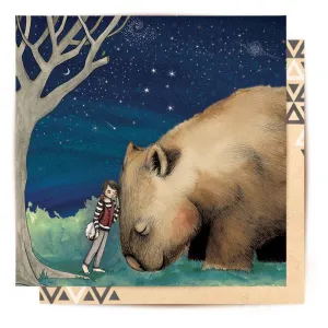 Giant Wombat Boy Card