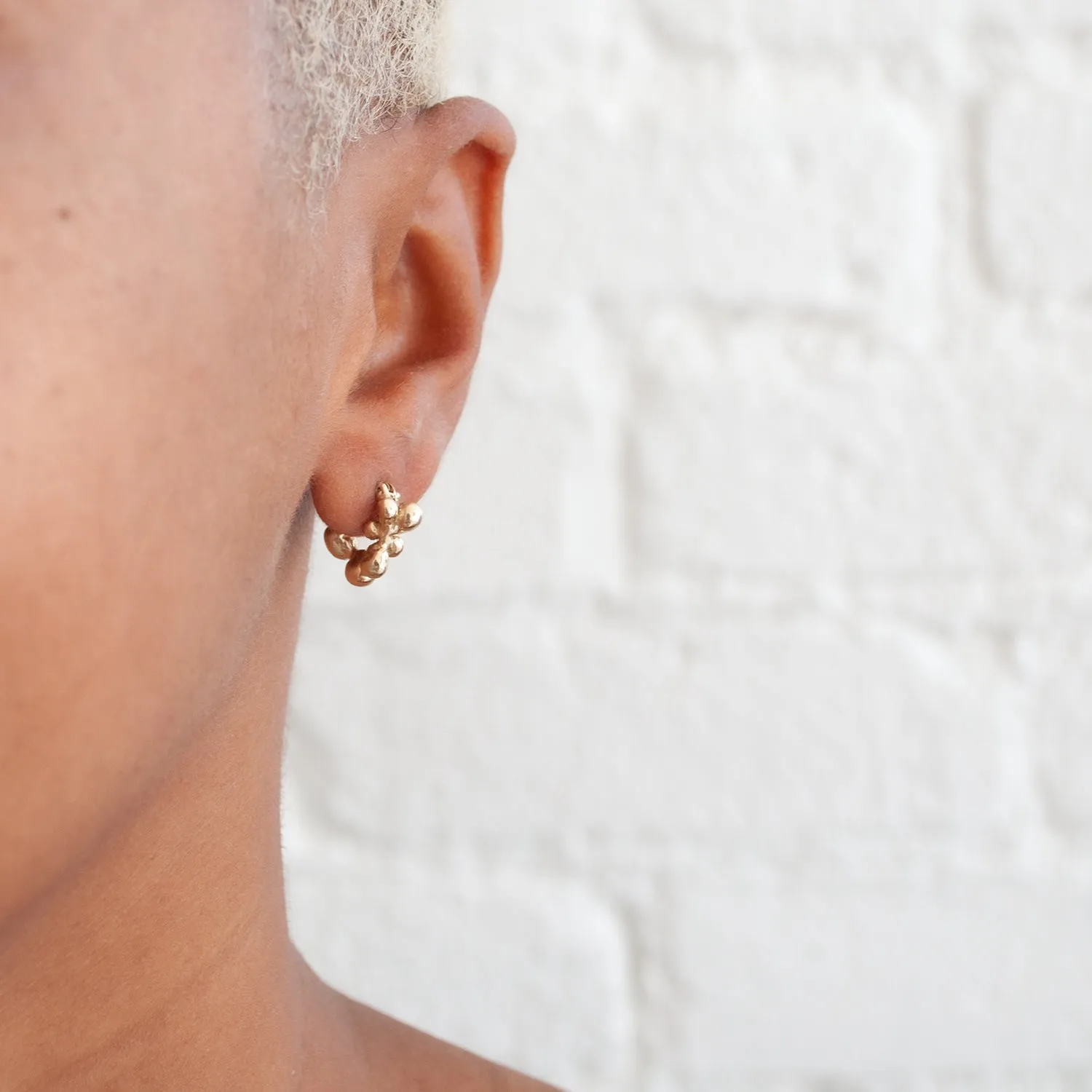 Gold Molten Cluster Hoops