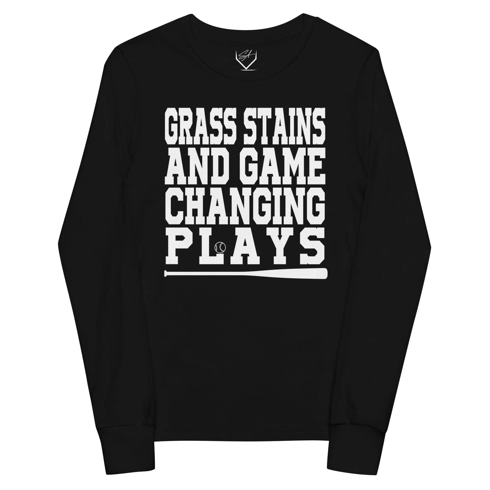 Grass Stains And Game Changing Plays - Youth Long Sleeve