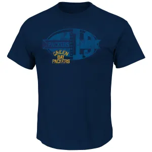 Green Bay Packers Classic Triple Peak Men's Athletic Navy Shirt