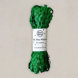 Green Metallic Ric Rac Ribbon