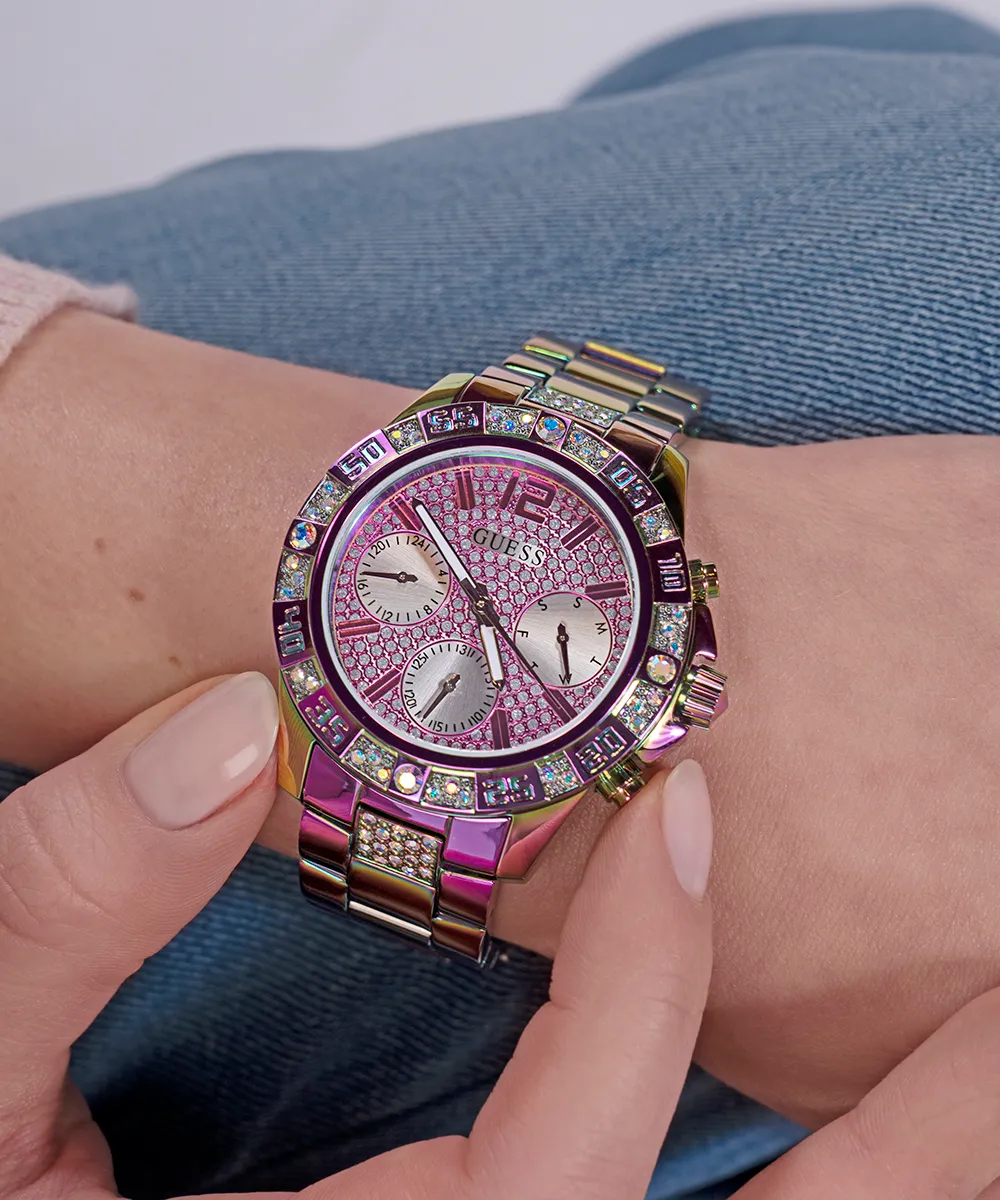 GUESS Ladies Iridescent Multi-function Watch