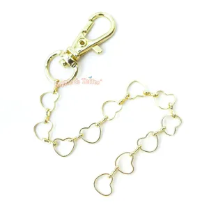 Hearts Shape Chain with Lobster Clasp 2 pieces