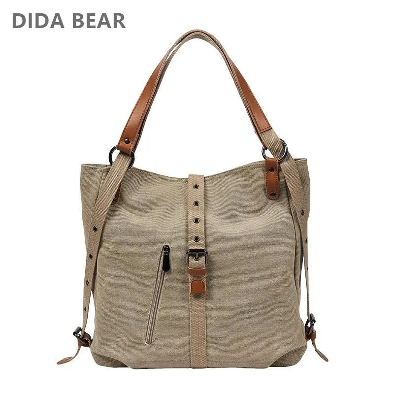 Hemp Canvas Women Handbag