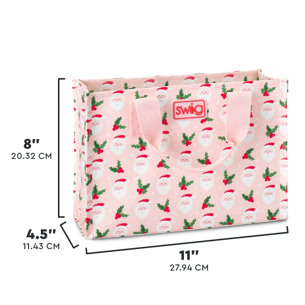 Holly Jolly Reusable Gift Bag Small