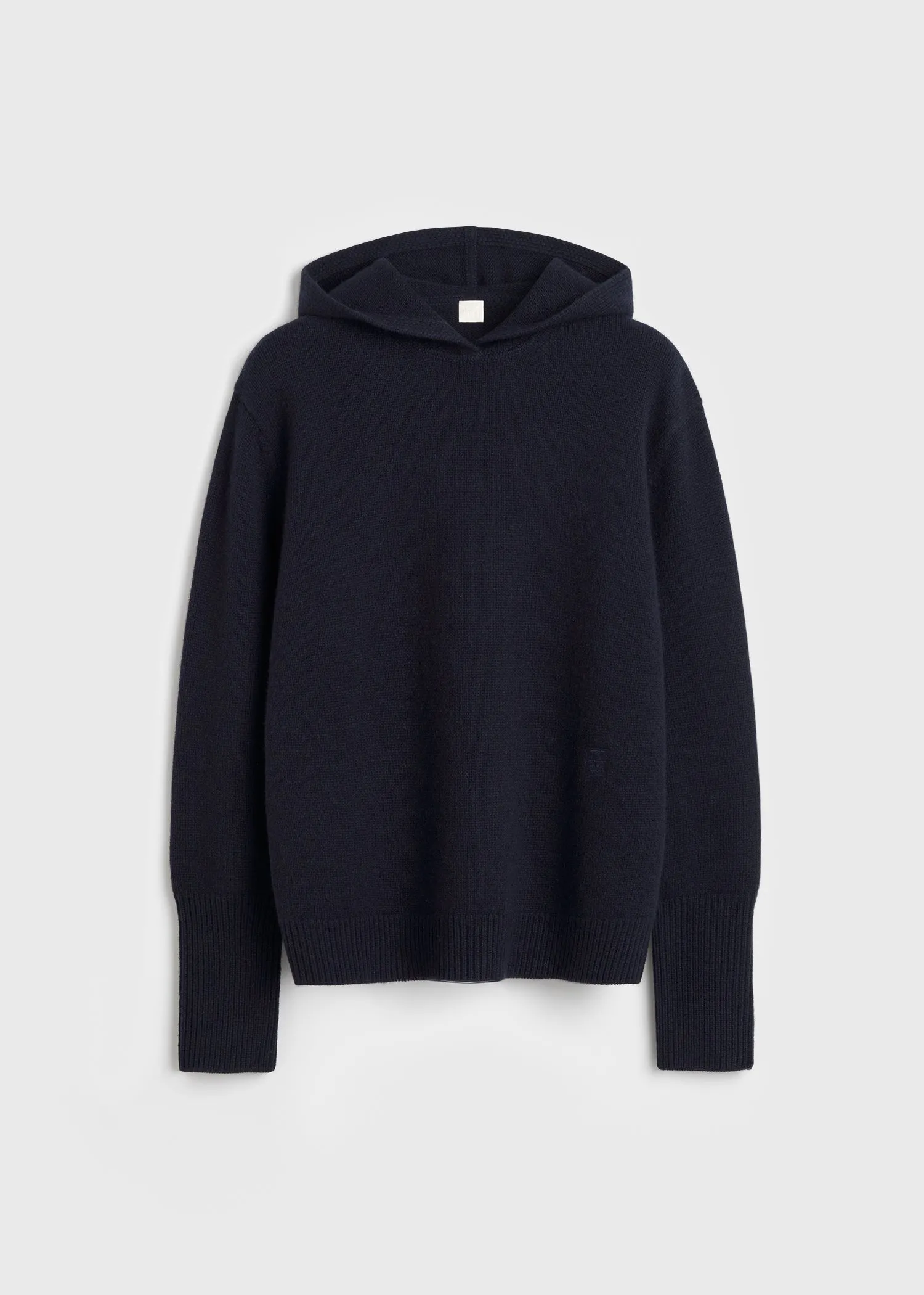 Hooded cashmere sweatshirt navy