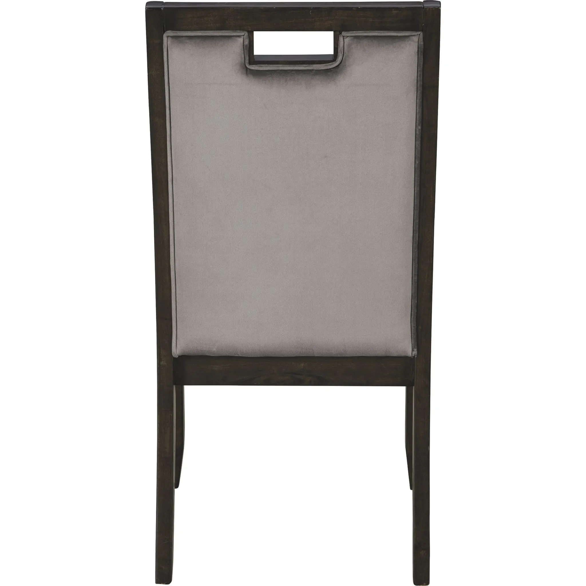 Hyndell Side Chair - Gray/Dark Brown - (D731-01)