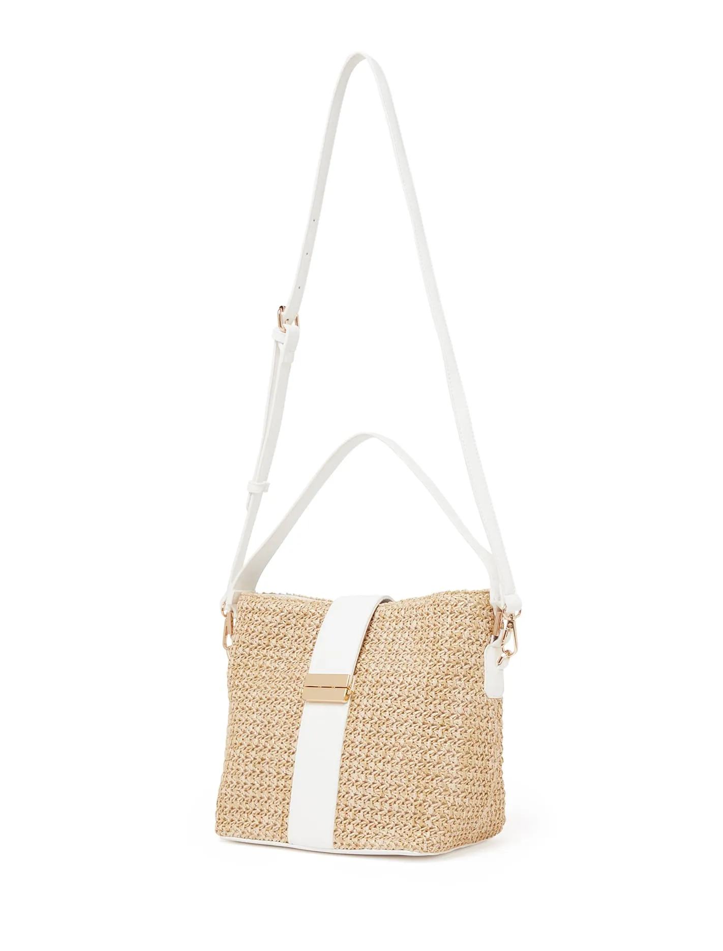 Imogen Straw Bucket Bag