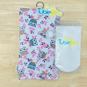 Insulated Milk Bag Suitable for Reusable Pouches - Owls on White