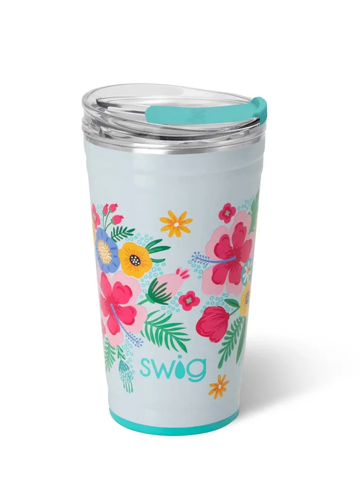 Island Bloom Party Cup 24oz by Swig Life