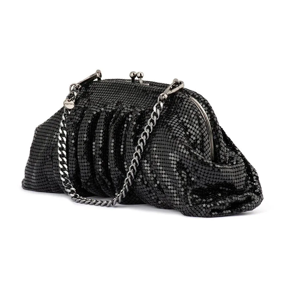 Jaz Mesh Clutch Bag | Black