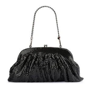 Jaz Mesh Clutch Bag | Black