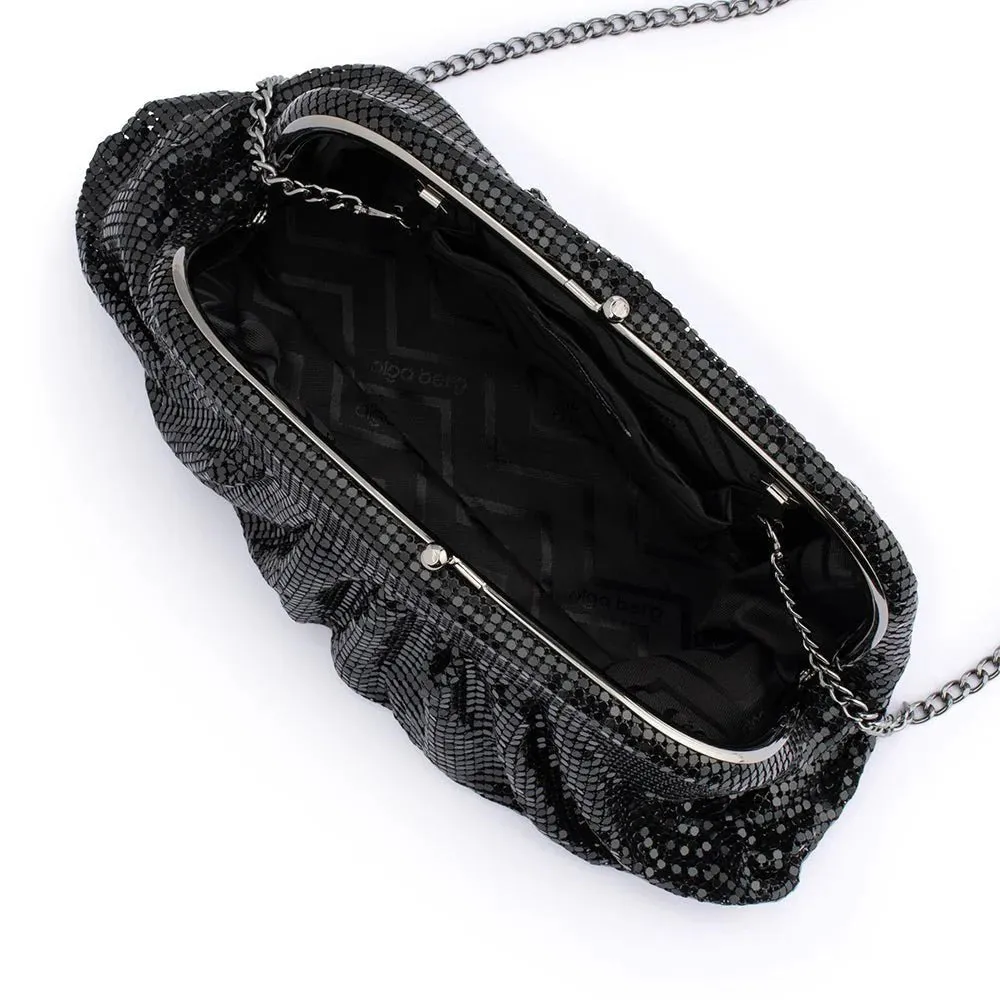 Jaz Mesh Clutch Bag | Black