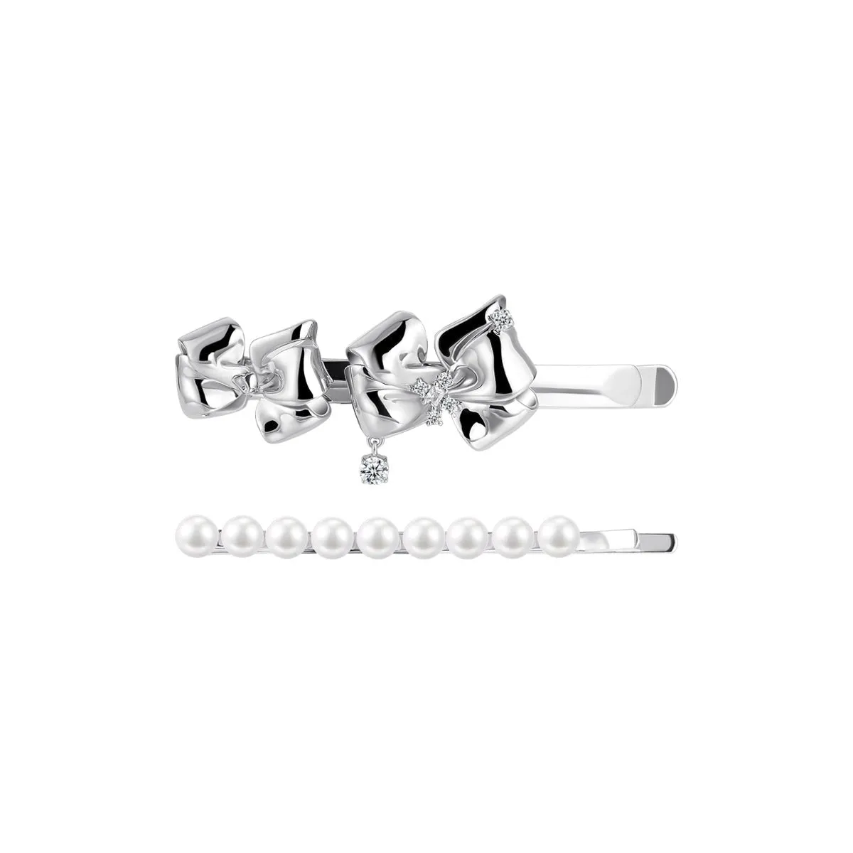 Jeux de Rubans Silver Hair Pin Set