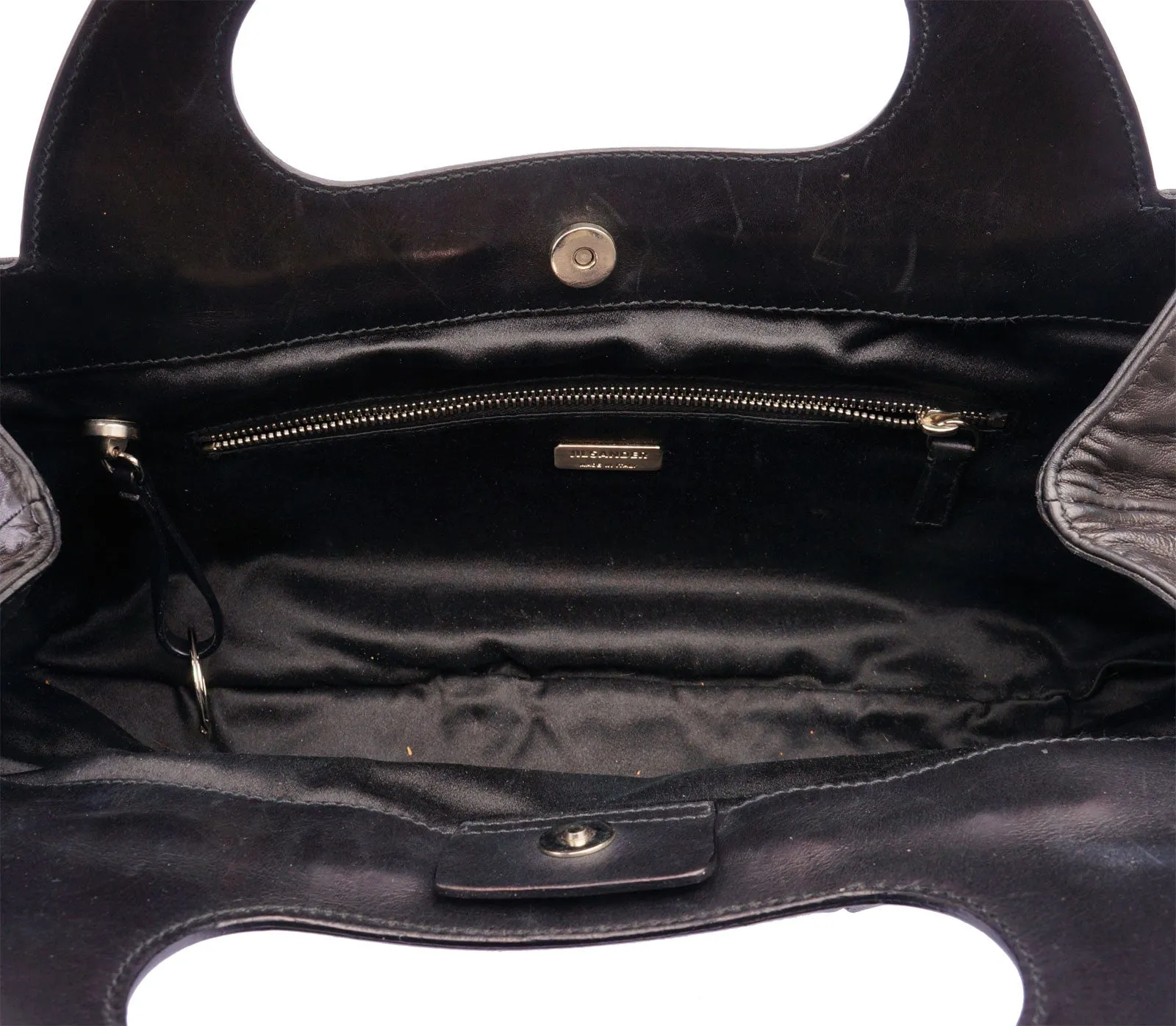 JILL SANDER TOP HANDLE LEATHER BAG