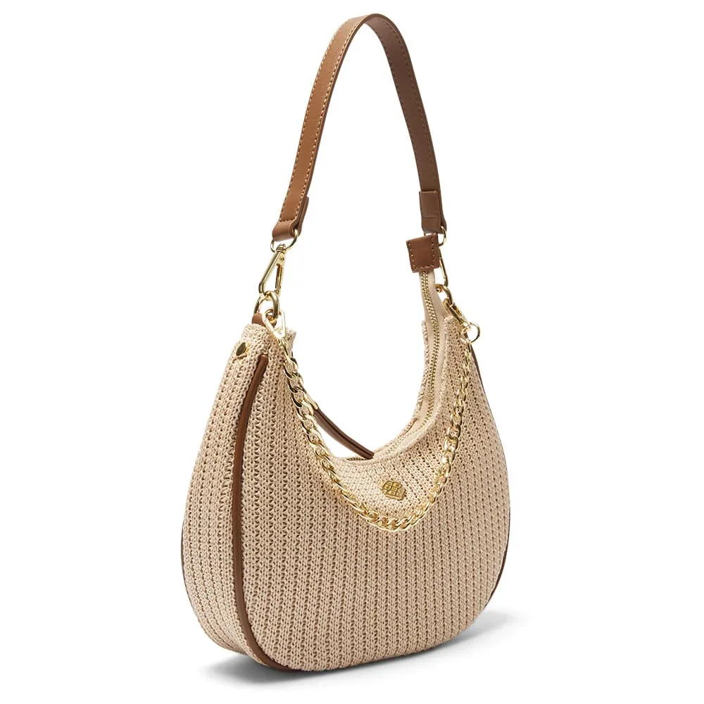 Julia Handbag in Tan/raffia