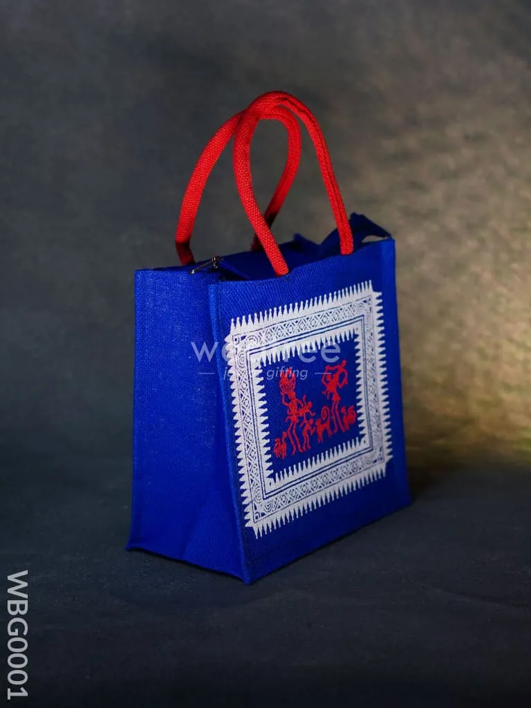 Jute bag with Warli Print - WBG0001