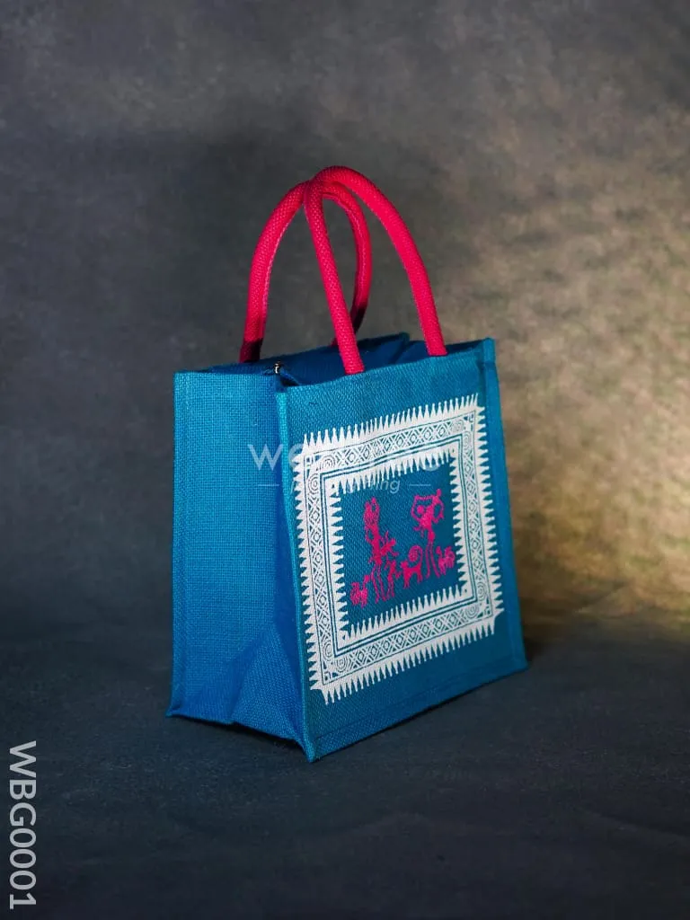 Jute bag with Warli Print - WBG0001