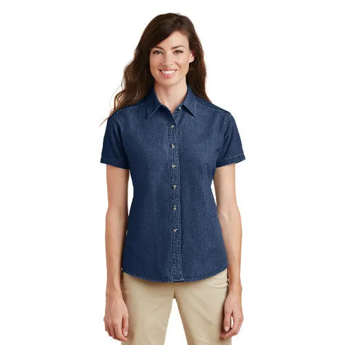 Keyglen Ct. Port & Company® - Ladies Short Sleeve Value Denim Shirt LSP11